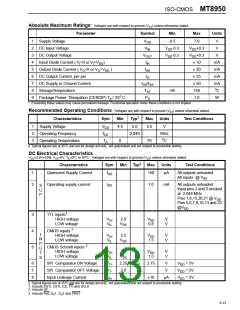 浏览型号MT8950AC的Datasheet PDF文件第13页