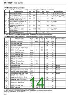 浏览型号MT8950AC的Datasheet PDF文件第14页