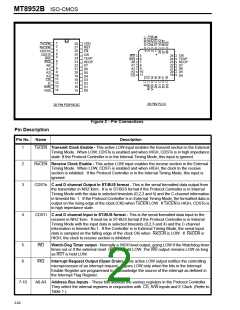 浏览型号MT8952BS的Datasheet PDF文件第2页
