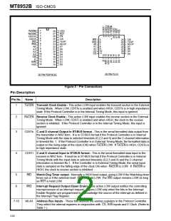 浏览型号MT8952B-1的Datasheet PDF文件第2页