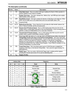 浏览型号MT8952B-1的Datasheet PDF文件第3页