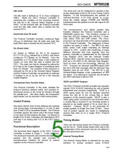 浏览型号MT8952BS的Datasheet PDF文件第5页