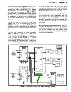 浏览型号MT8976AC的Datasheet PDF文件第17页