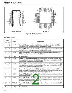 浏览型号MT8976AC的Datasheet PDF文件第2页