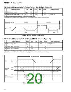 浏览型号MT8976AC的Datasheet PDF文件第20页