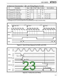 浏览型号MT8976AC的Datasheet PDF文件第23页