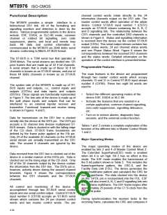 浏览型号MT8976AC的Datasheet PDF文件第6页