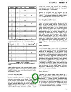 浏览型号MT8976AC的Datasheet PDF文件第9页