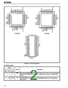 浏览型号MT8986AC的Datasheet PDF文件第2页