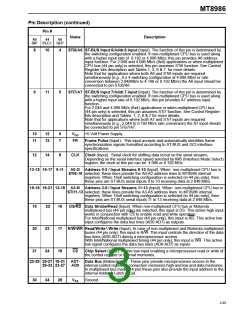 浏览型号MT8986AC的Datasheet PDF文件第3页
