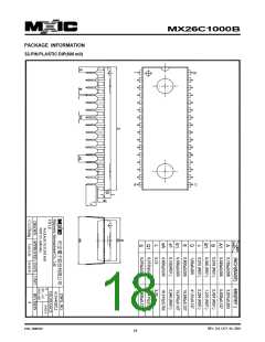浏览型号MX26C1000BQI-12的Datasheet PDF文件第18页