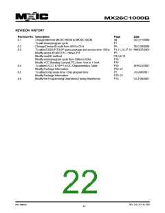 浏览型号MX26C1000BQI-12的Datasheet PDF文件第22页