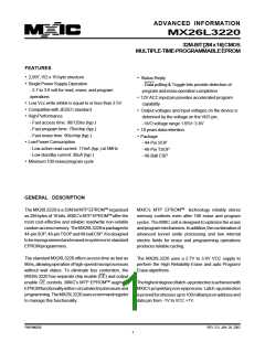 浏览型号MX26L3220XBI-12的Datasheet PDF文件第1页