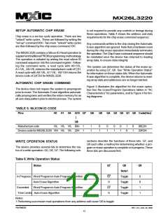 浏览型号MX26L3220XBI-12的Datasheet PDF文件第12页