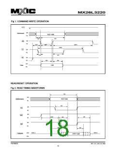 浏览型号MX26L3220XBI-12的Datasheet PDF文件第18页