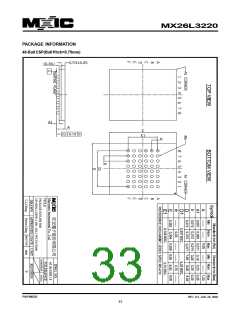 浏览型号MX26L3220XBI-12的Datasheet PDF文件第33页