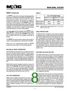 浏览型号MX26L3220XBI-12的Datasheet PDF文件第8页