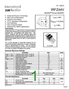 浏览型号IRFZ44V的Datasheet PDF文件第1页