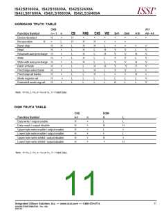 浏览型号IS42S16800A-10T的Datasheet PDF文件第11页