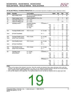 浏览型号IS42S16800A-10T的Datasheet PDF文件第19页