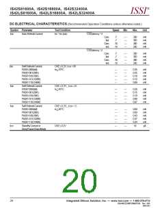 浏览型号IS42S16800A-10T的Datasheet PDF文件第20页