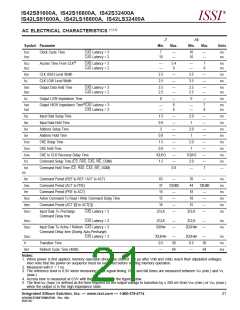 浏览型号IS42S16800A-10T的Datasheet PDF文件第21页