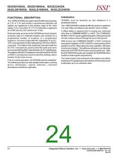 浏览型号IS42S16800A-10T的Datasheet PDF文件第24页