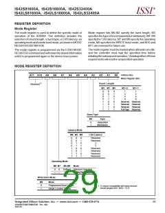 浏览型号IS42S16800A-10T的Datasheet PDF文件第29页