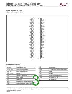 浏览型号IS42S16800A-10T的Datasheet PDF文件第3页