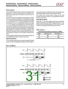 浏览型号IS42S16800A-10T的Datasheet PDF文件第31页