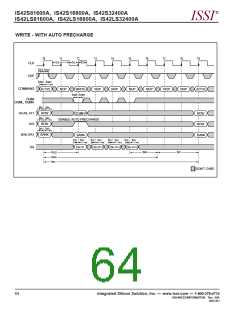 浏览型号IS42S16800A-10T的Datasheet PDF文件第64页
