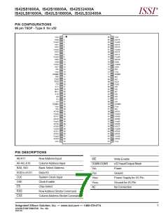 浏览型号IS42S16800A-10T的Datasheet PDF文件第7页