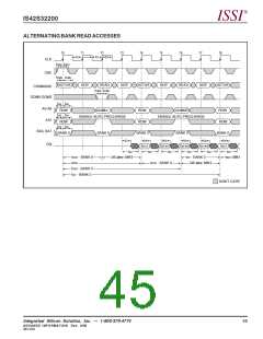 浏览型号IS42S32200-7T的Datasheet PDF文件第45页