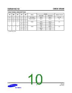 浏览型号K6R4008V1D-TI10的Datasheet PDF文件第10页
