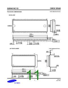 浏览型号K6R4008V1D-TI10的Datasheet PDF文件第11页