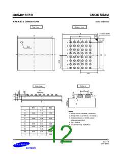 浏览型号K6R4008V1D-TI10的Datasheet PDF文件第12页