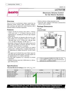 浏览型号LC75372E的Datasheet PDF文件第1页
