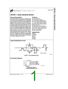 浏览型号LM1921T的Datasheet PDF文件第1页