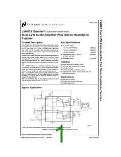 浏览型号LM4863MT的Datasheet PDF文件第1页
