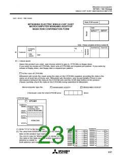 浏览型号M30622MA-D00GP的Datasheet PDF文件第231页