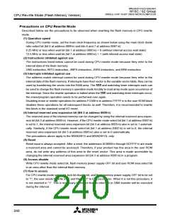 浏览型号M30622MA-D00GP的Datasheet PDF文件第240页