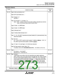 浏览型号M30622MA-D00GP的Datasheet PDF文件第273页