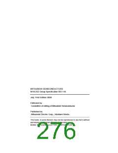 浏览型号M30622MA-D00GP的Datasheet PDF文件第276页