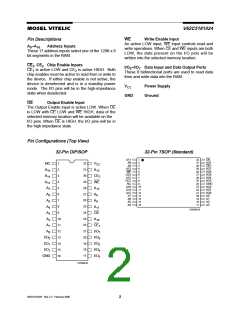 浏览型号V62C5181024L-70W的Datasheet PDF文件第2页