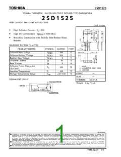 浏览型号2SD1525的Datasheet PDF文件第1页