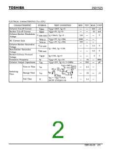 浏览型号2SD1525的Datasheet PDF文件第2页
