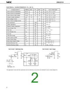 浏览型号2SK2510的Datasheet PDF文件第2页