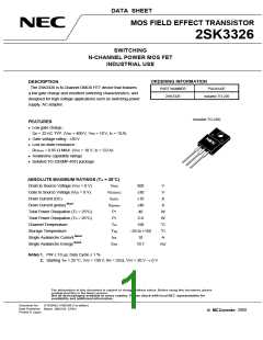浏览型号2SK3326的Datasheet PDF文件第1页
