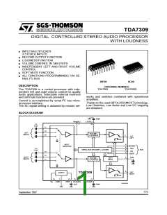 浏览型号TDA7309的Datasheet PDF文件第1页