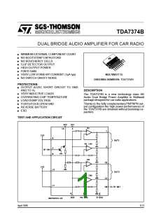 浏览型号TDA7374的Datasheet PDF文件第1页